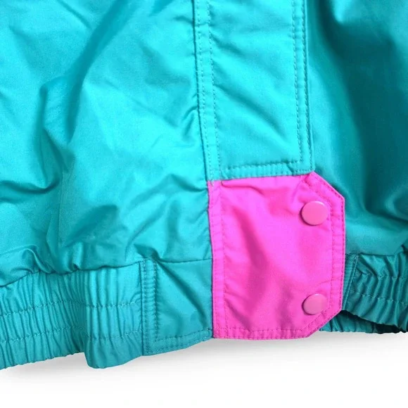 Vintage Apres Sport Ski Jacket Teal Purple Yellow Pink Retro 80s NEW w/ Tags NOS - Picture 8 of 15